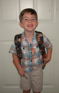 Jacob first day of school 2013